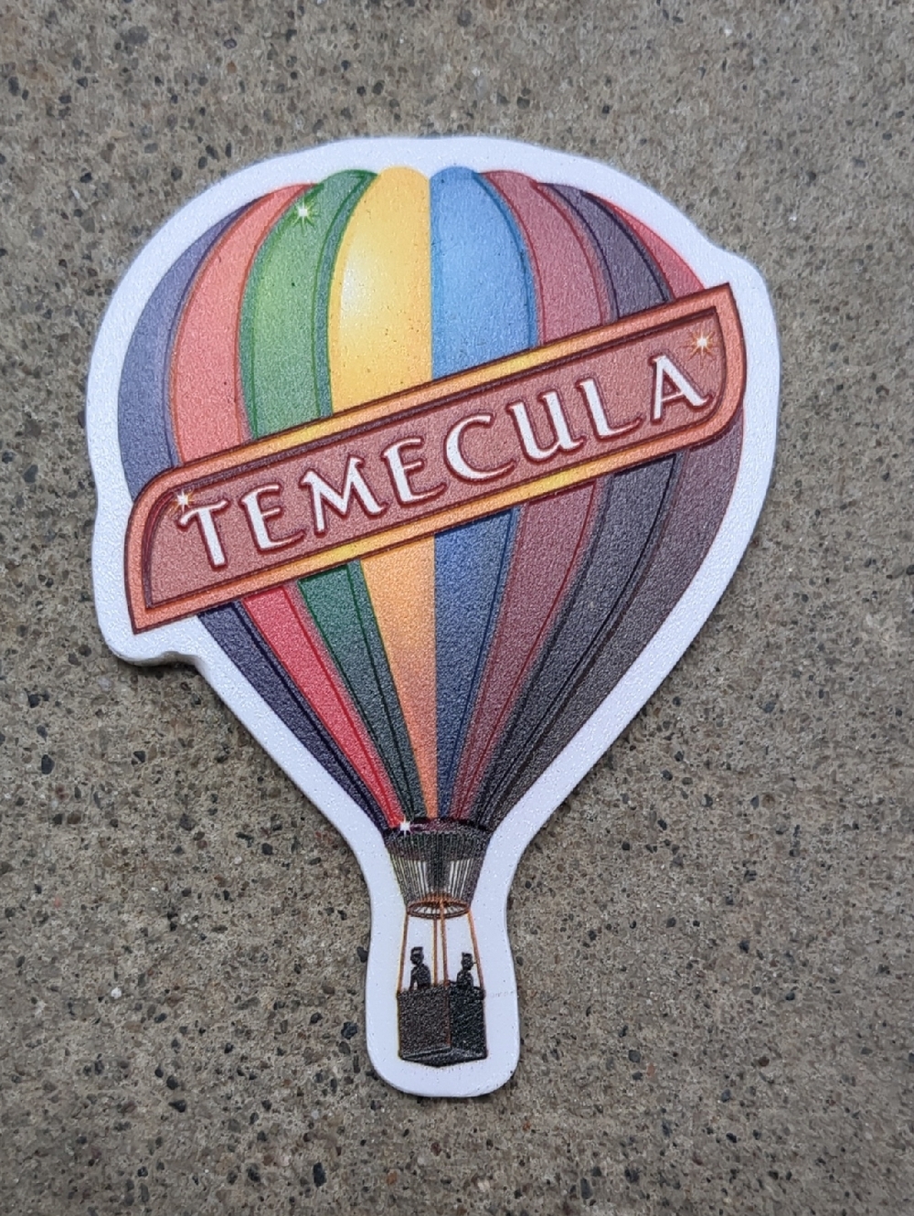 Multicolor Hot Air Balloon Magnet Temecula